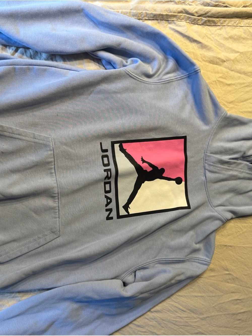 Jordan Kids Jumpman Graphic Pullover Hoodie Blue Youth L 10-12